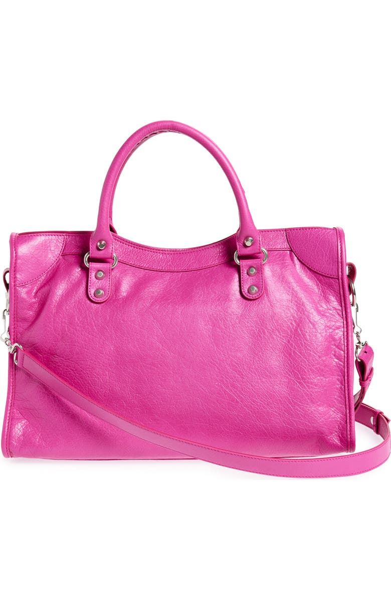Balenciaga Medium Le City Leather Handbag, Alternate, color,