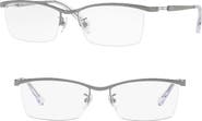 Ray-Ban 55mm Semi Rimless Optical Glasses