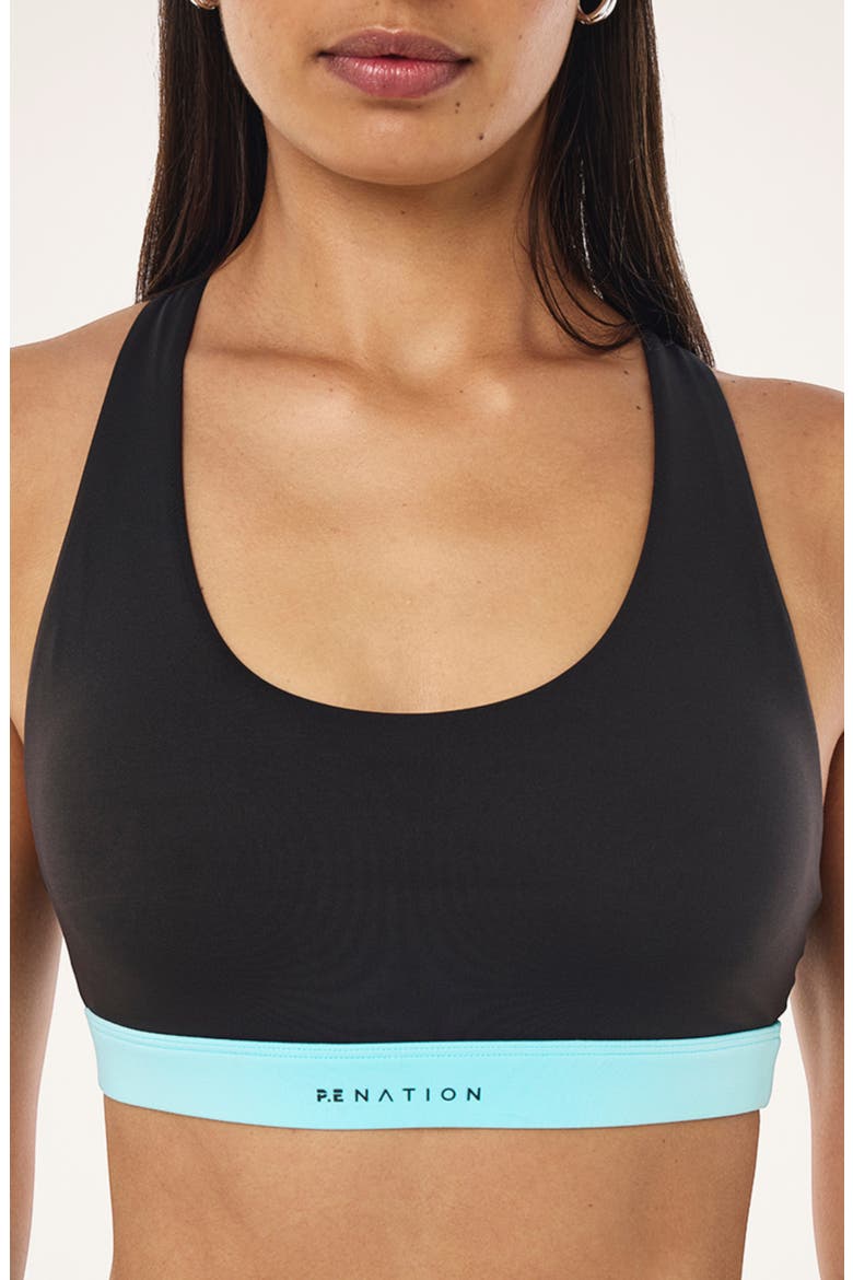 Lumify Strappy Sports Bra, Alternate, color, SMOKESTONE