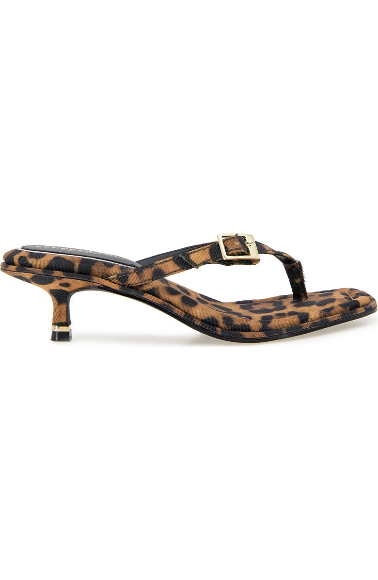 Kenneth Cole Gillie Kitten Heel Slide Sandal, Alternate, color, Leopard Fabric