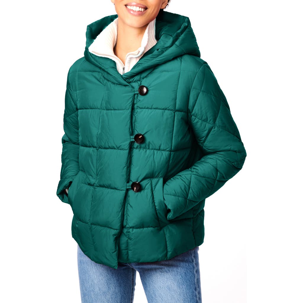 Bernardo Hooded Recycled Puffer Jacket