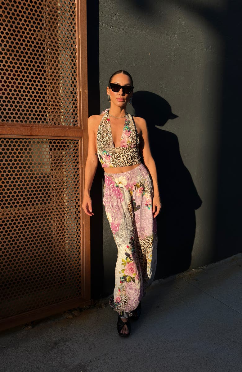 AFRM Vesper Patchwork Print Pants, Alternate, color, Natural Patchwork