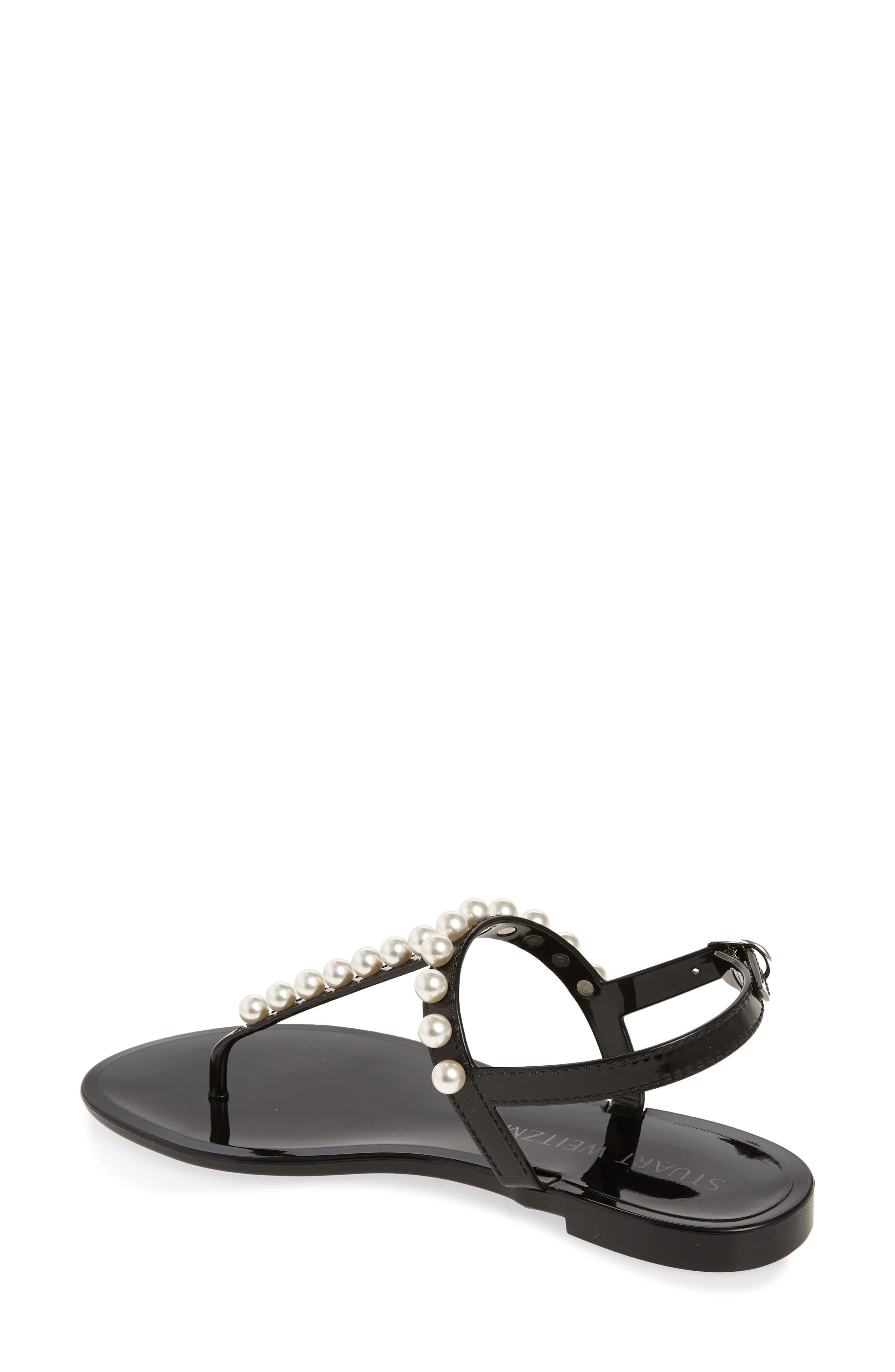 Goldie Jelly Sandal, Alternate, color, BLACK