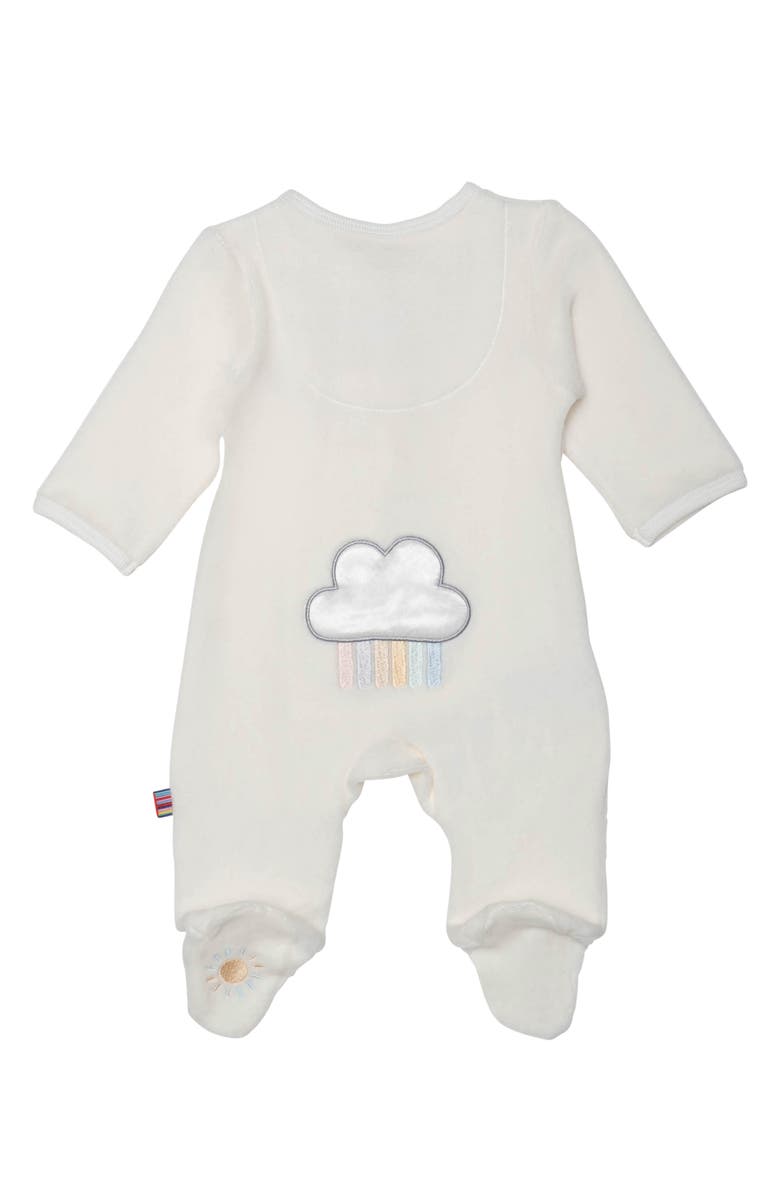 Magnetic Me Rainbow Dreams Velour Footie, Alternate, color, Blue