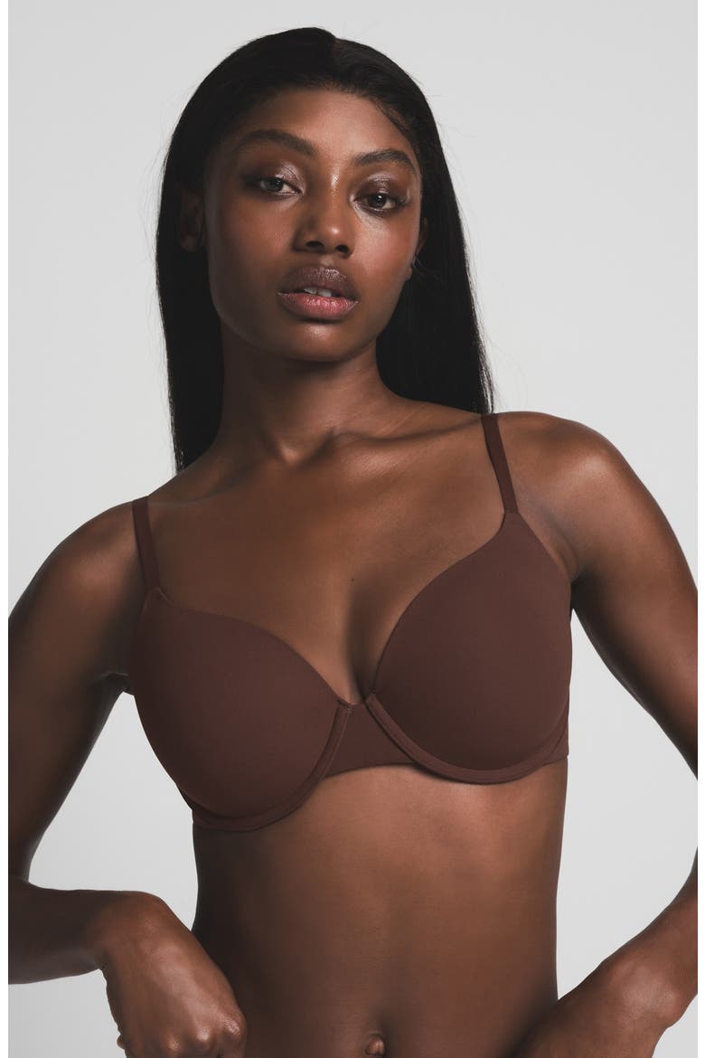 Fits Everybody T-Shirt Bra, Alternate, color, COCOA