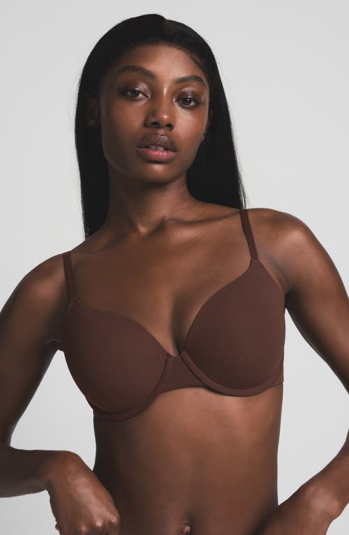 Skims Fits Everybody Push-up Bra In Cocoa
