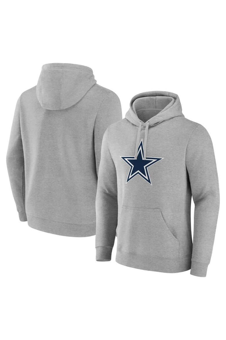 Men's Fanatics Heather Gray Dallas Cowboys Deliver Fleece Pullover Hoodie, Alternate, color, Heather Gray