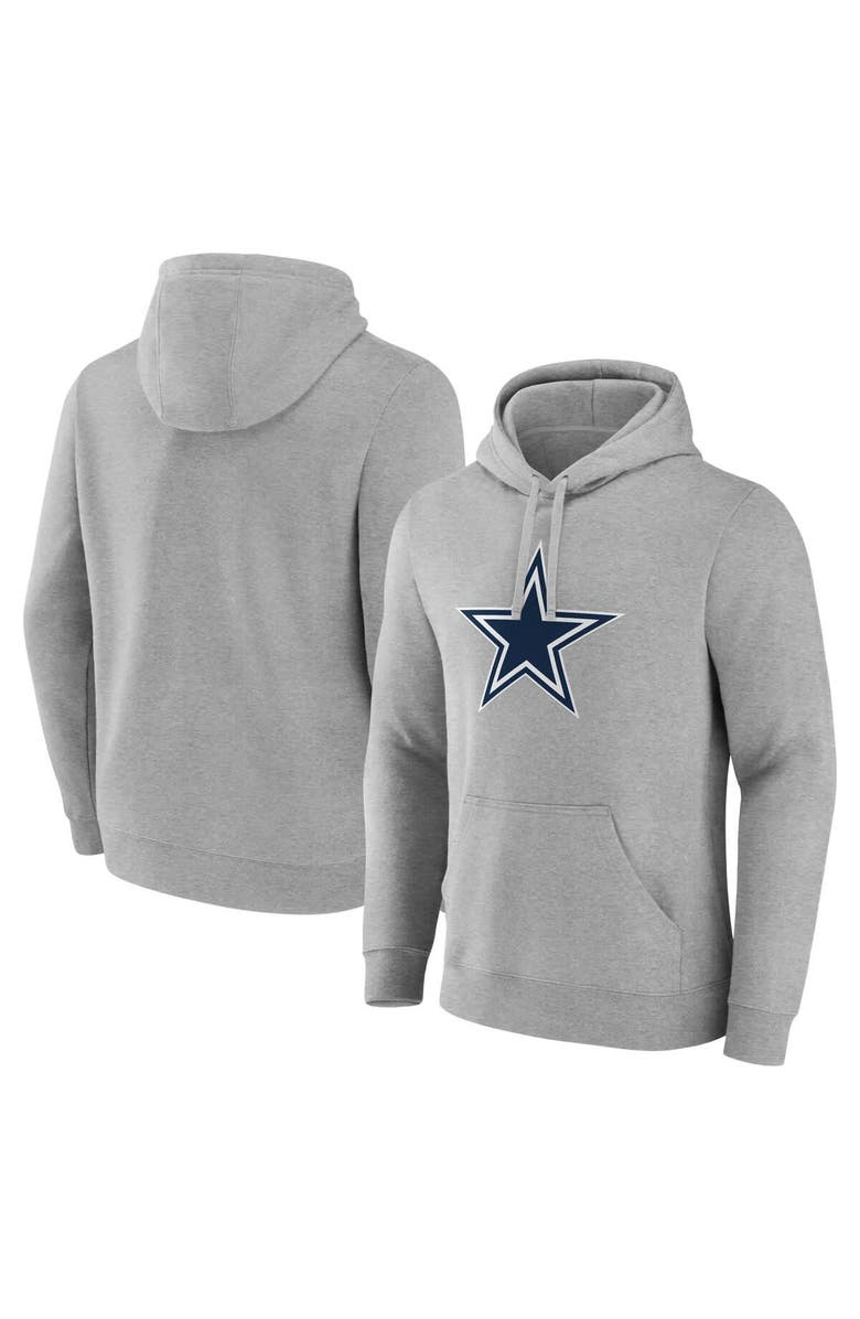 FANATICS Men's Fanatics Heather Gray Dallas Cowboys Deliver Fleece Pullover Hoodie, Alternate, color, Heather Gray