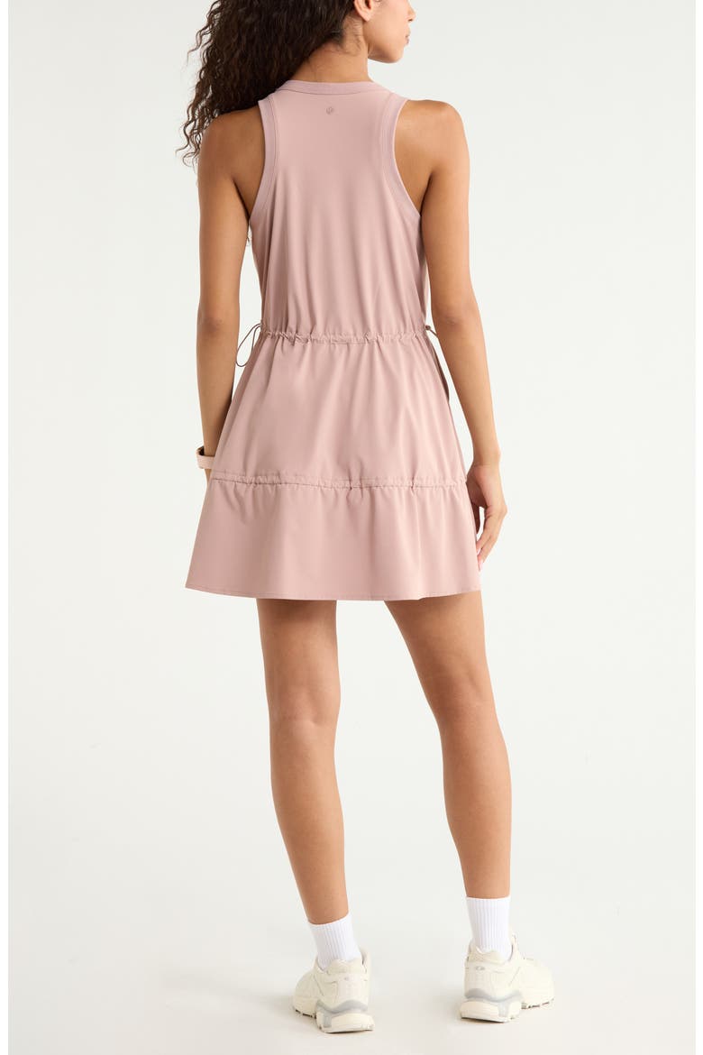Atlas Tiered Athletic Dress, Alternate, color, PINK FAWN