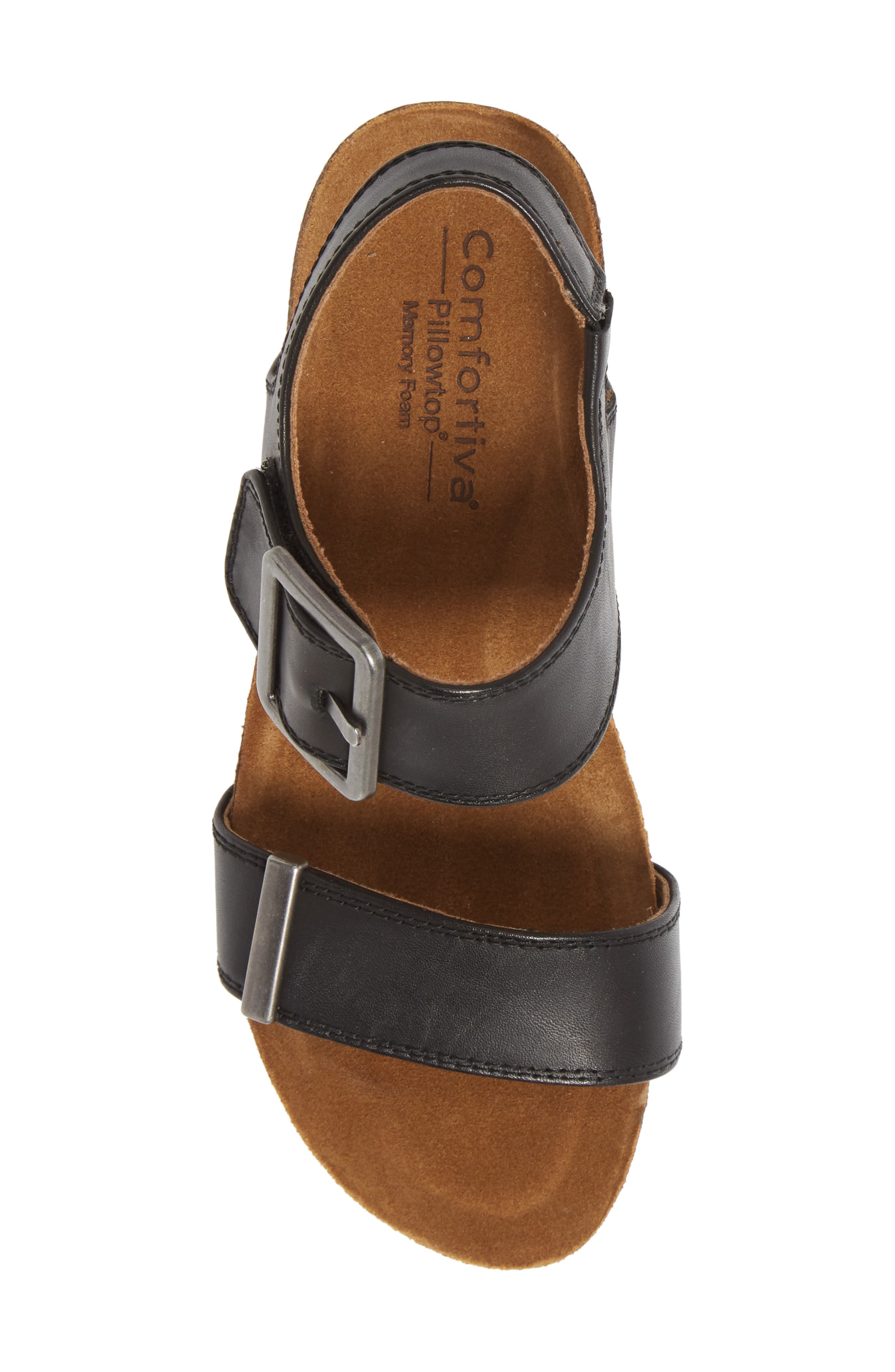 Comfortiva Emberly Wedge Sandal, Alternate, color, 