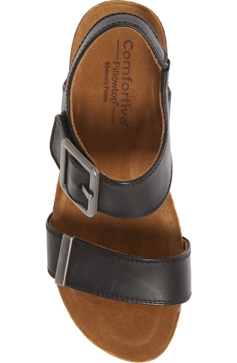 Comfortiva Emberly Wedge Sandal, Alternate, color,