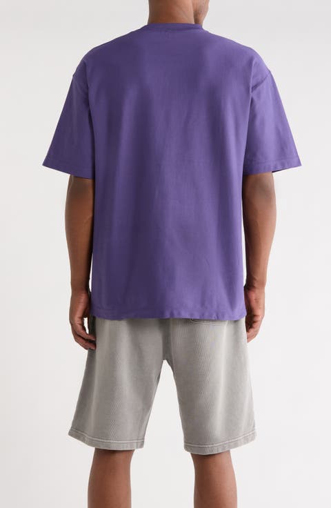 WIP Label Embroidered Oversize Organic Cotton T-Shirt
