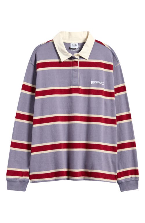 BDG URBAN OUTFITTERS BDG URBAN OUTFITTERS STRIPE COTTON RUGBY SHIRT