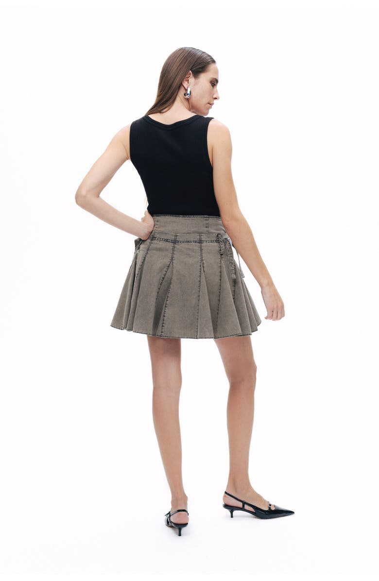 Nocturne Pleated Mini Skirt, Alternate, color, 