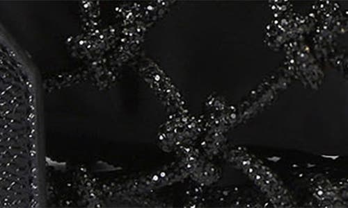 Kurt Geiger London Small Crystal Macramé Bag In Black