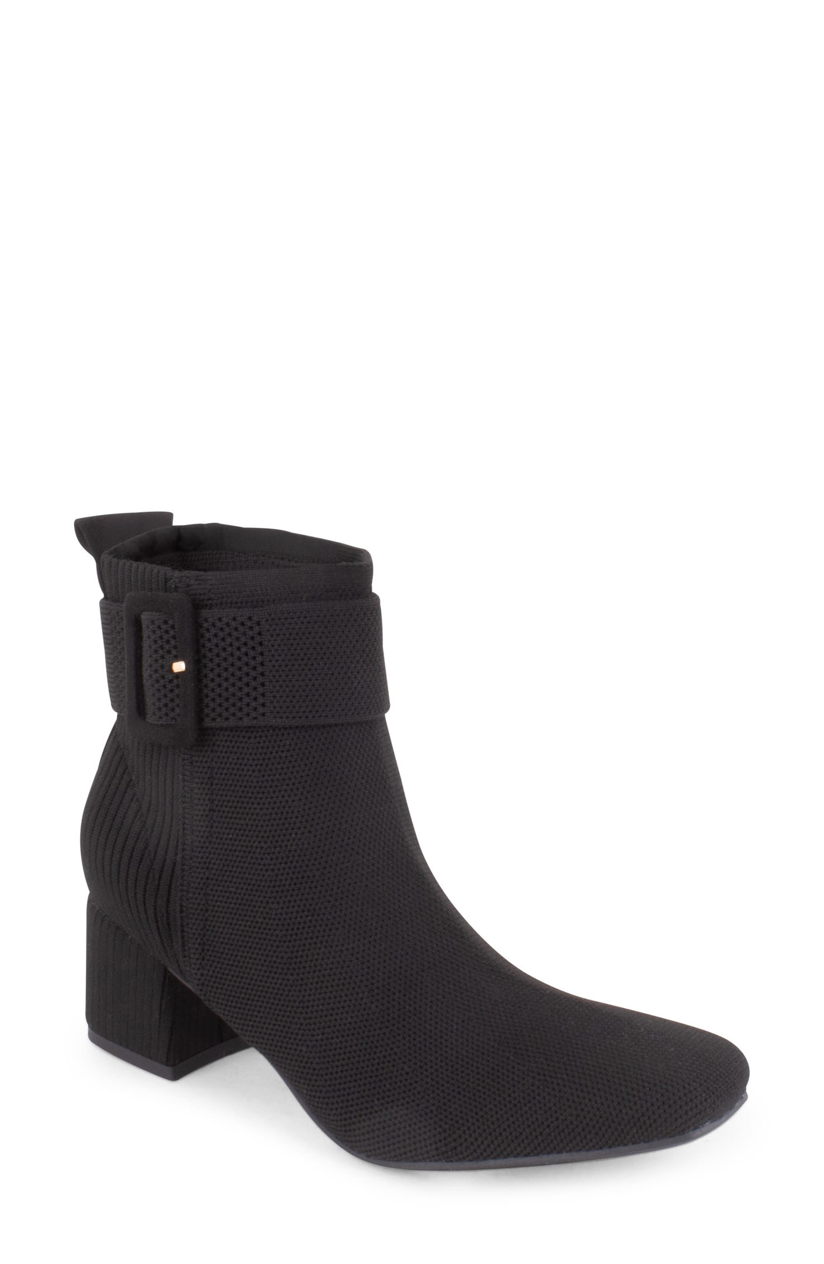 Sunflower Bootie, Main, color, BLACK