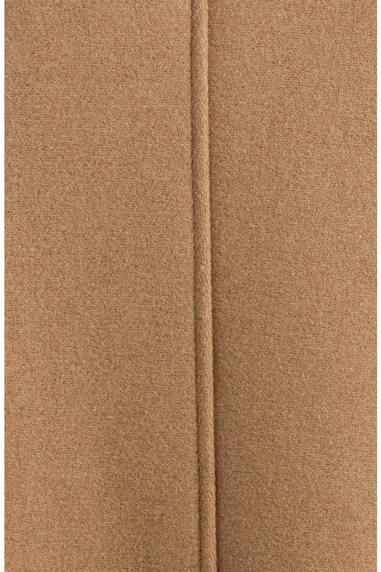 Wool Blend Melton Overcoat, Alternate, color, TAN TIGER