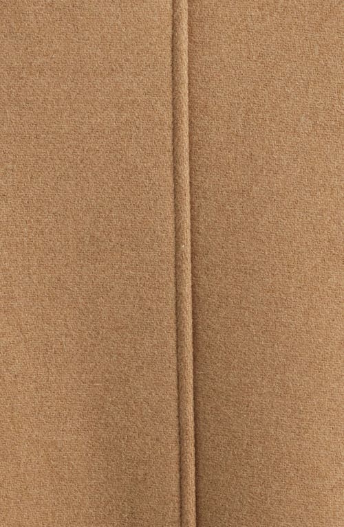 Open Edit Wool Blend Melton Overcoat In Neutral