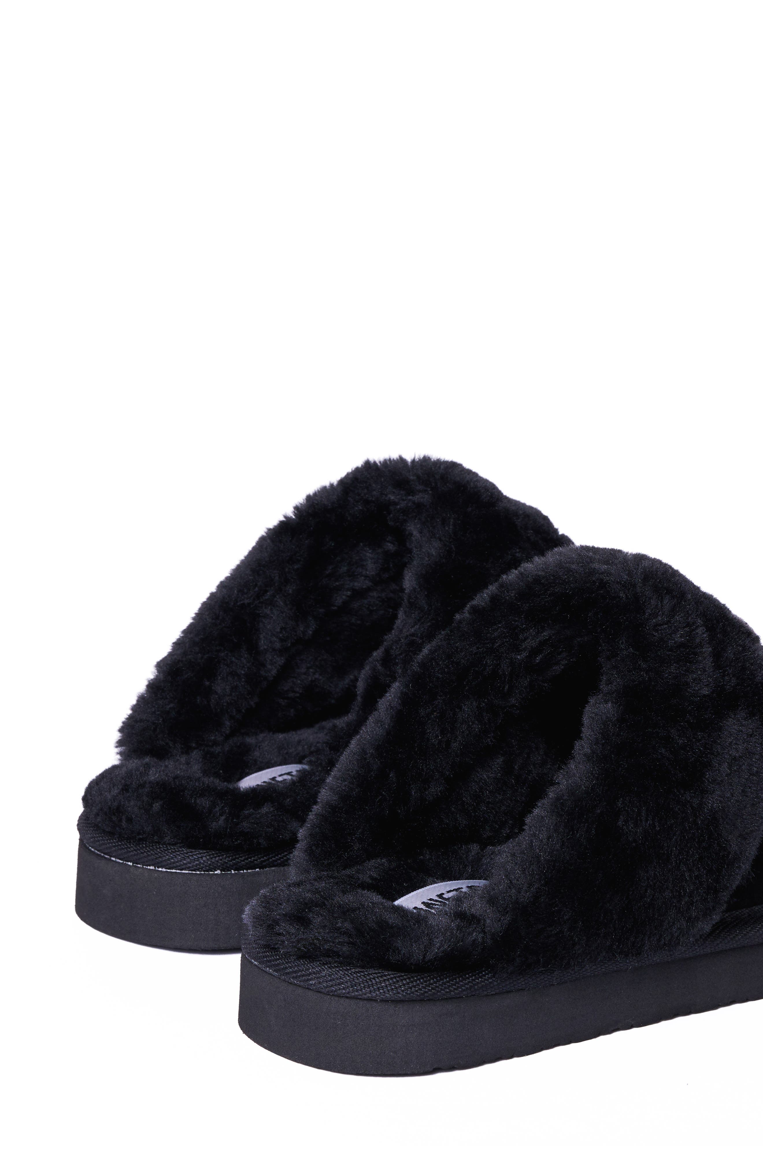 Minnetonka Chesney Mule Slipper, Alternate, color, Black Suede