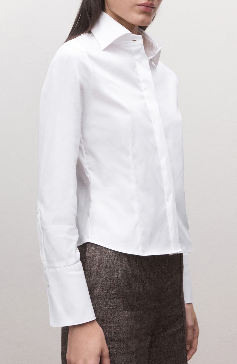 MANGO Button Up Shirt, Main, color, 