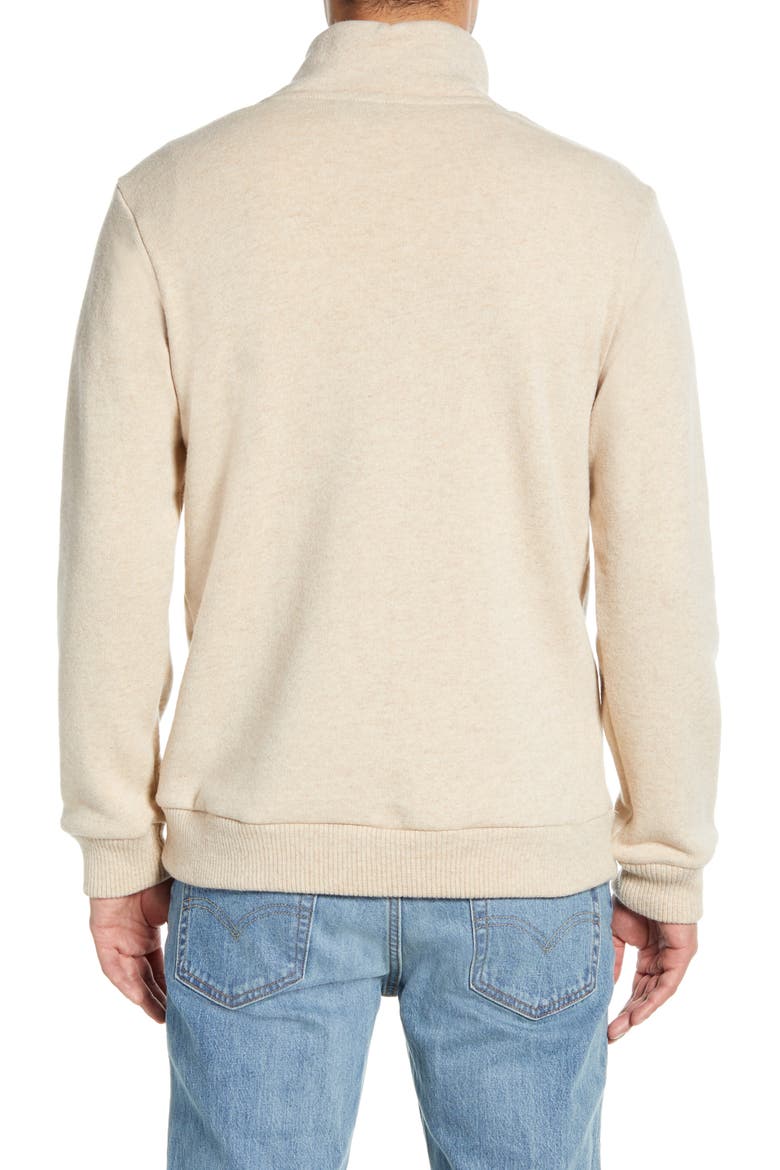 Woolie Fleece Pullover, Alternate, color, OATMEAL HEATHER