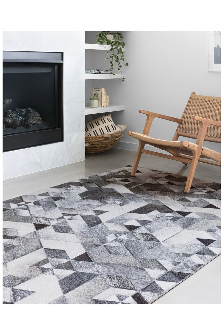 Maddox Collection Rug - Grey/Ivory -  8' x 10', Alternate, color, GREY / IVORY