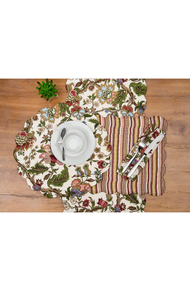 C&F Home Amara Cotton Napkin Set of 6, Alternate, color, Red