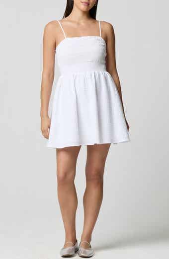 Fit & Flare Smocked Minidress