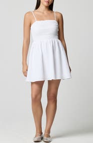 Florence by Mills Fit & Flare Smocked Minidress