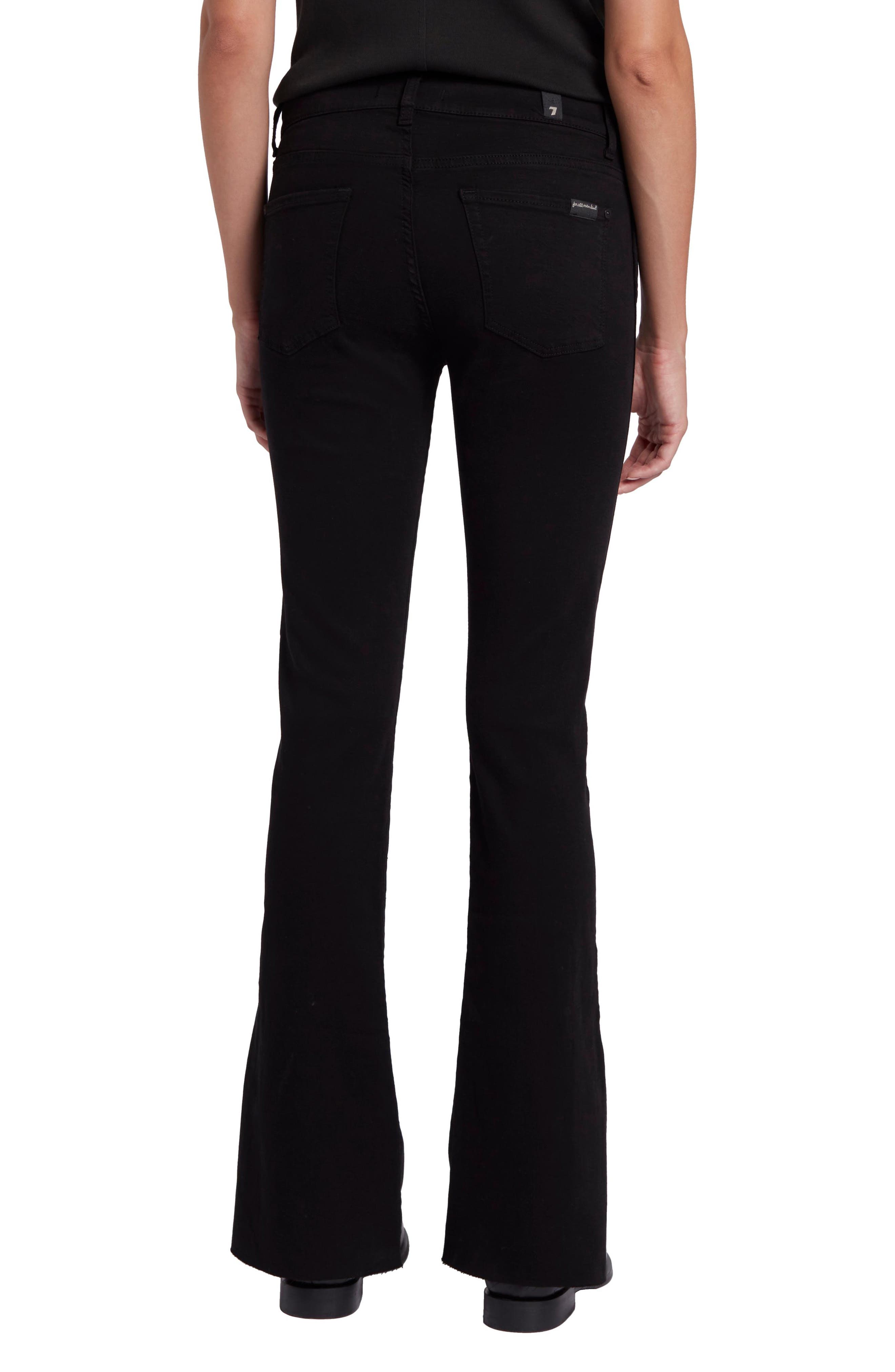 Tailorless Raw Hem Mid Rise Bootcut Jeans - image 2