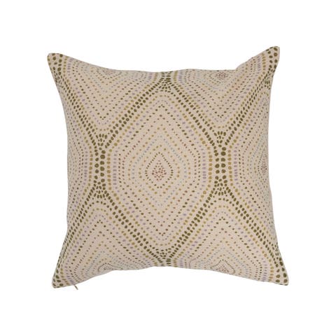 Cotton Slub Pillow With Dot Print