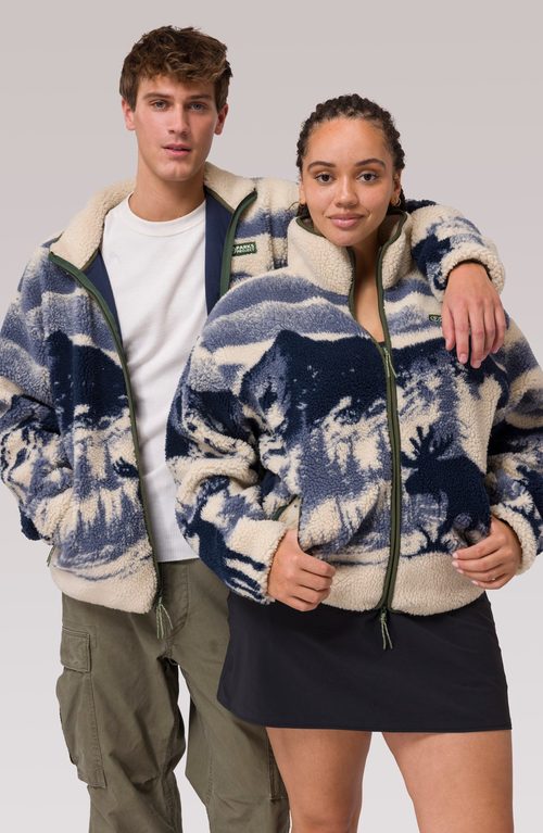 Parks Project Acadia Moose Full Zip High Pile Fleece Jacket
