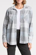 beachlunchlounge Plaid Jacquard Knit Shacket