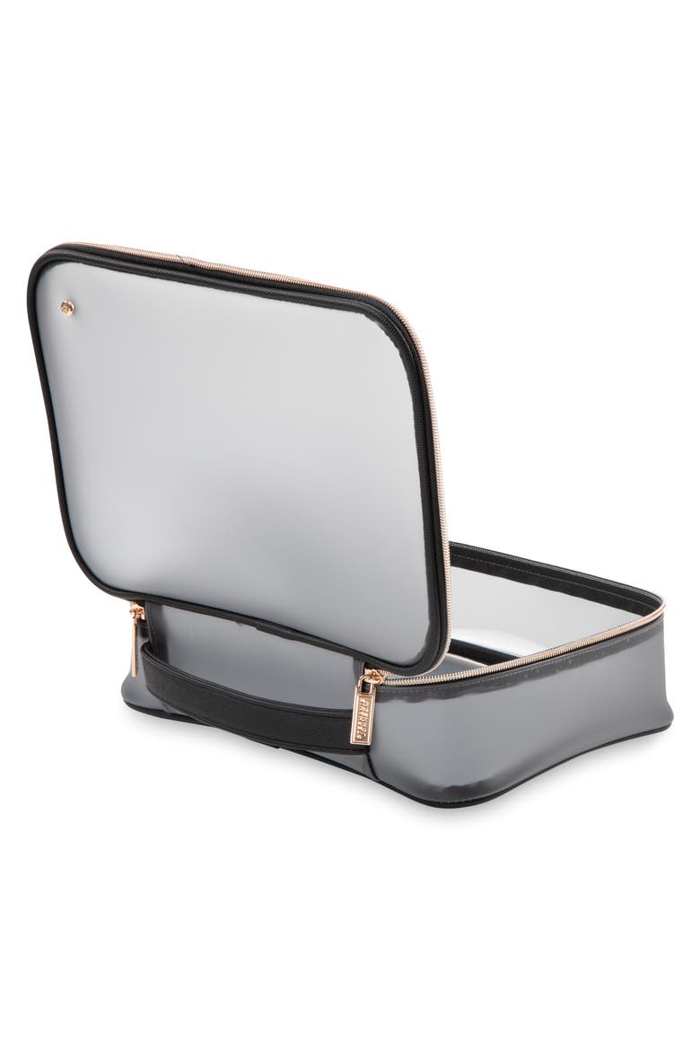 Jumbo Makeup Case, Alternate, color, BLACK