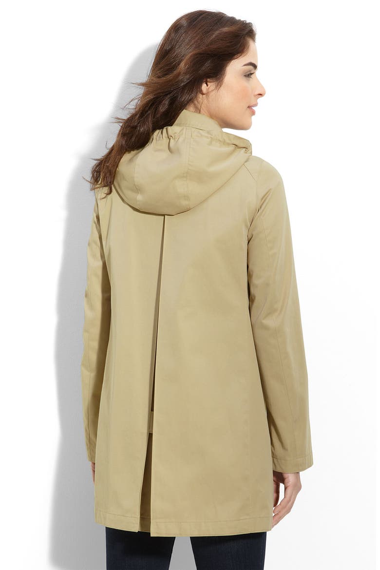 Inverted Pleat A-Line Coat, Alternate, color, BRITISH KHAKI