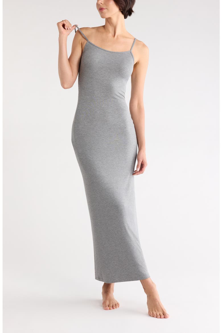 Tranquility Maxi Nightgown, Main, color, GREY HEATHER