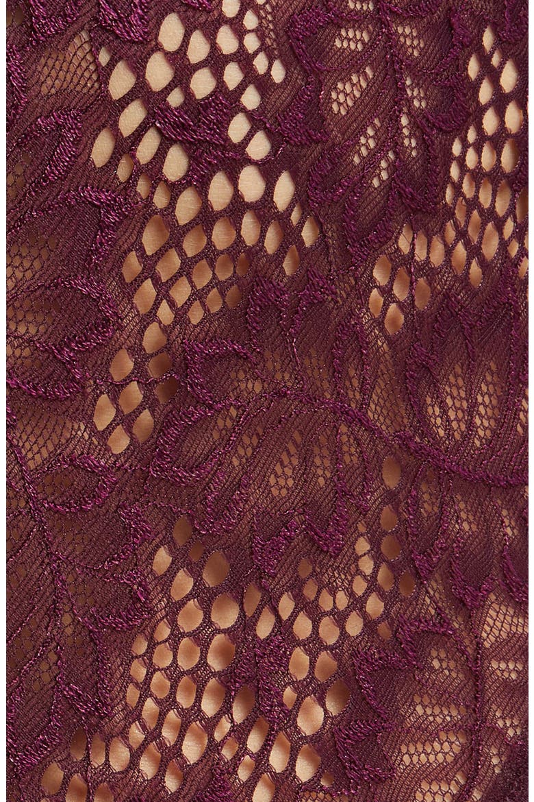 Lace Underwire Teddy, Alternate, color, POTENT PURPLE