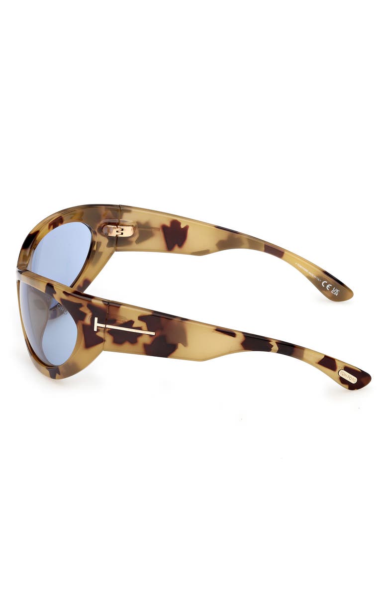 TOM FORD Leona 62mm Cat Eye Sunglasses, Alternate, color, Tokyo Tortoise / Bright Blue