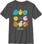 POKEMON Boy's Pokemon Character Circles  Graphic T-Shirt