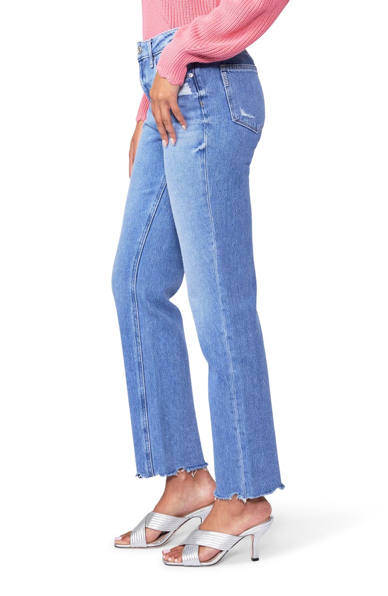 PAIGE Noella High Waist Relaxed Straight Leg Jeans, Alternate, color, Bodacious Distressed