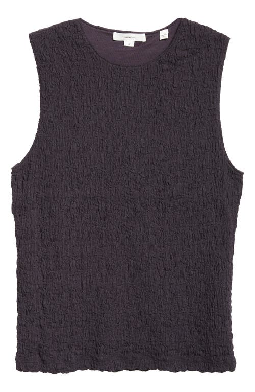 Shop Vince Smocked Sleeveless Top In Coastal