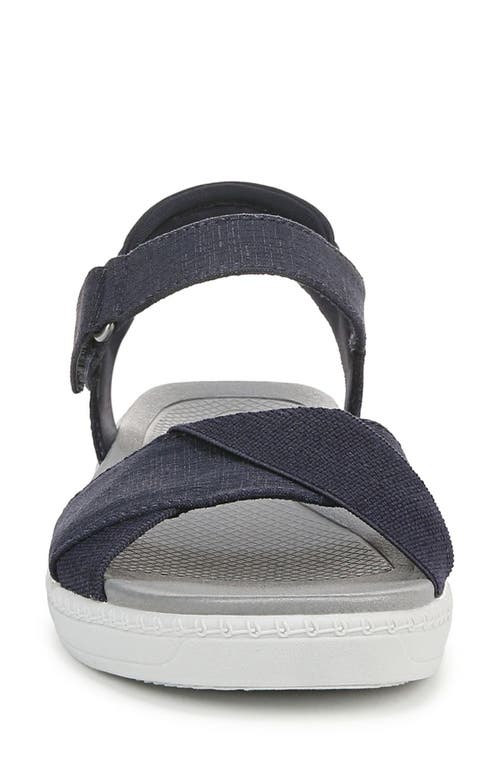 Bzees Women's Lane Washable Open Round Toe Strappy Sandals In Navy