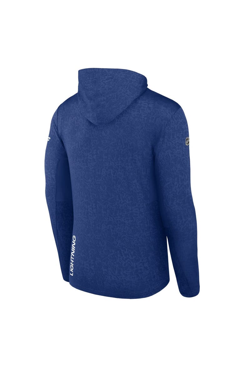 Men's Fanatics Branded  Blue Tampa Bay Lightning Authentic Pro Lightweight Pullover Hoodie, Alternate, color, Blue