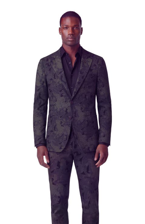 Paisley Explosion Mens Tailored Blazer