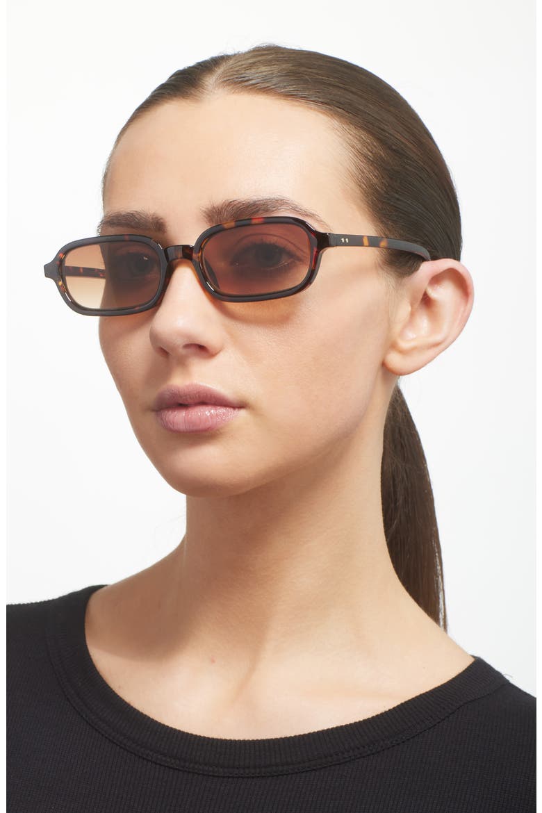Gradient Square Sunglasses, Alternate, color, TORT