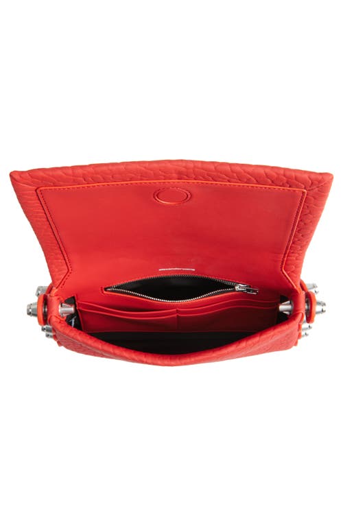 Alexander Wang Roz Scallop Stud Leather Crossbody Bag In 629 Fiery Red
