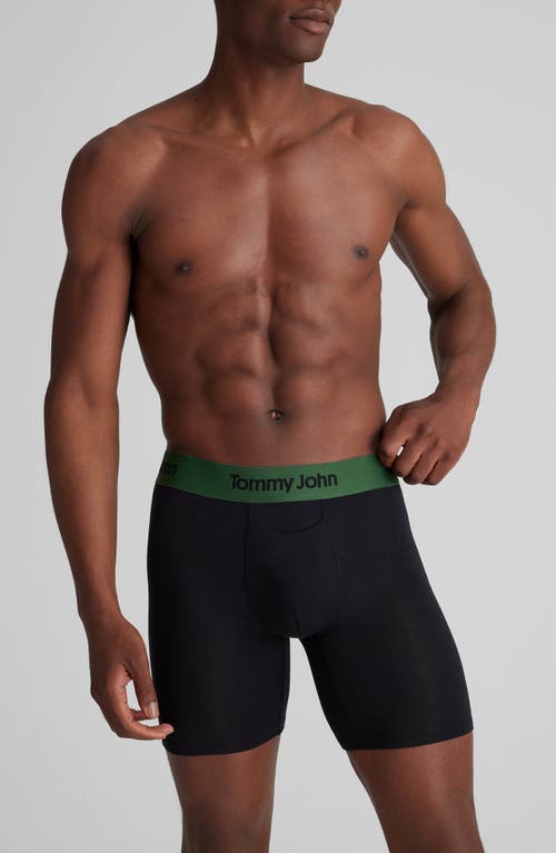 Tommy John Second Skin 6-inch Boxer Briefs In Black