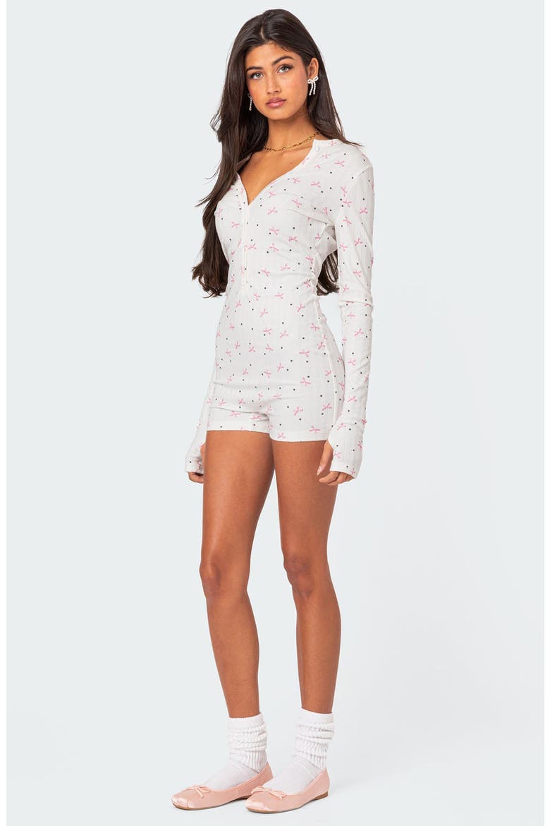 Mindy Pointelle Romper, Alternate, color, WHITE