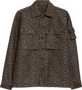 BEAMS Camo Jacquard Shirt Jacket