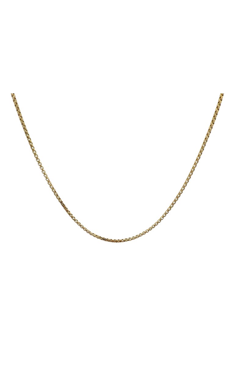 Ancona Jewelry 14K Box Link 2.3mm 20in Chain Necklace, Alternate, color, Yellow Gold